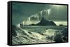 Iceberg And Icicles-Doug Allan-Framed Stretched Canvas