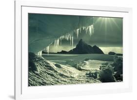 Iceberg And Icicles-Doug Allan-Framed Photographic Print