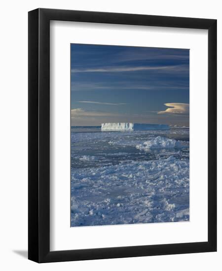 Iceberg and Pack Ice, Weddell Sea, Antarctic Peninsula, Antarctica, Polar Regions-Thorsten Milse-Framed Photographic Print