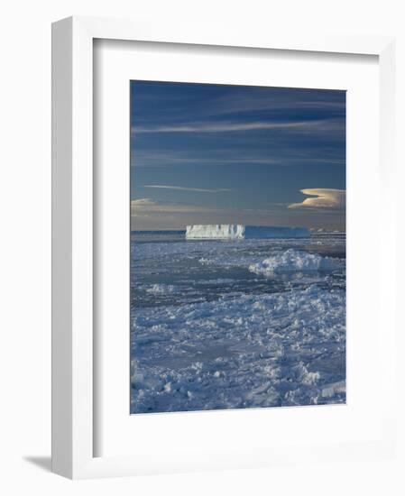 Iceberg and Pack Ice, Weddell Sea, Antarctic Peninsula, Antarctica, Polar Regions-Thorsten Milse-Framed Photographic Print