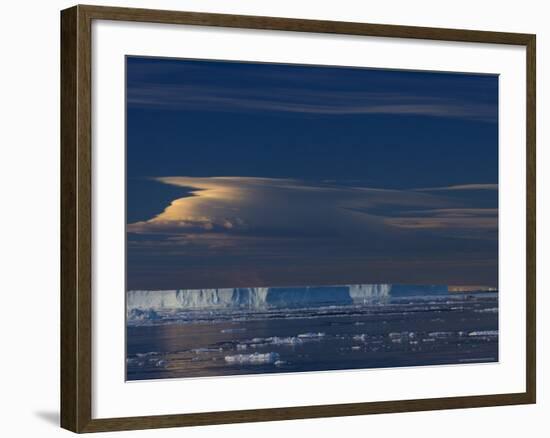 Iceberg and Pack Ice, Weddell Sea, Antarctic Peninsula, Antarctica, Polar Regions-Thorsten Milse-Framed Photographic Print