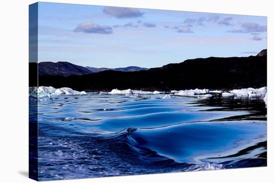 Iceberg and Waves in Greenland-Françoise Gaujour-Stretched Canvas