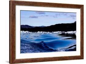 Iceberg and Waves in Greenland-Françoise Gaujour-Framed Photographic Print