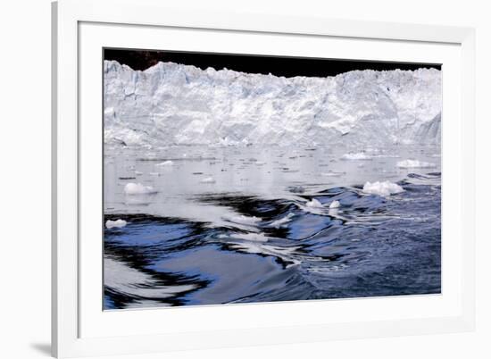 Iceberg and Waves in Greenland-Françoise Gaujour-Framed Photographic Print