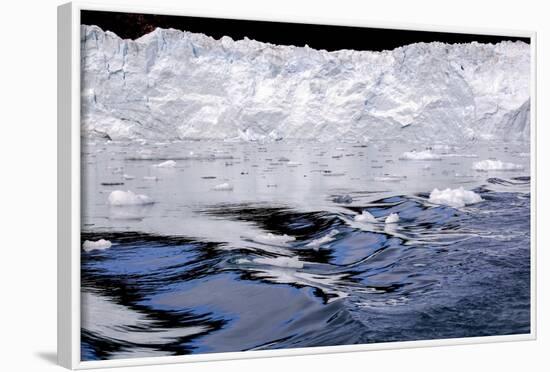 Iceberg and Waves in Greenland-Françoise Gaujour-Framed Photographic Print