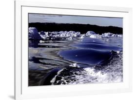 Iceberg and Waves in Greenland-Françoise Gaujour-Framed Photographic Print