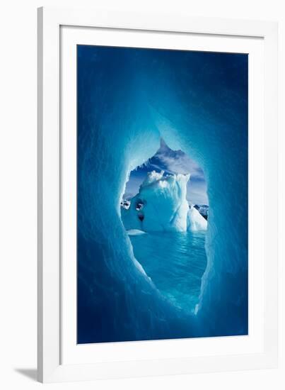 Iceberg, Antarctica-Paul Souders-Framed Photographic Print