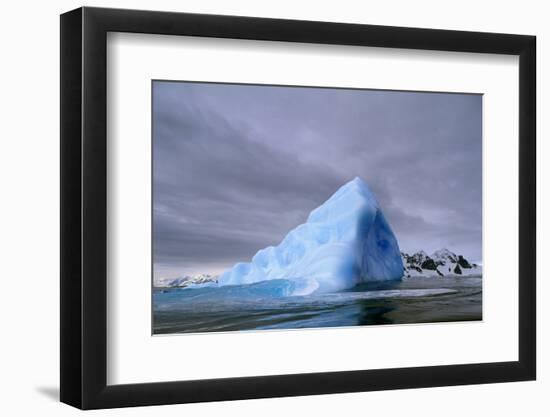 Iceberg at Entrance to Lemaire Channel in Antarctica-null-Framed Premium Photographic Print