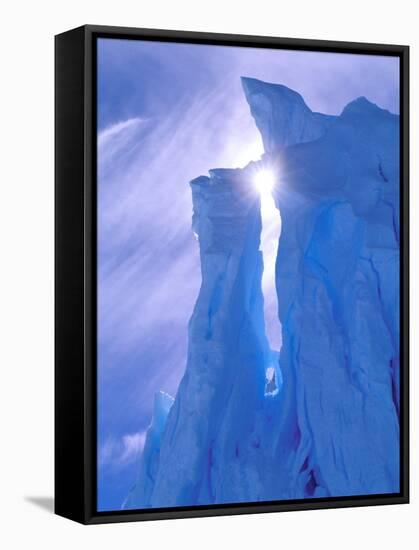 Iceberg, Australian Antarctic Territory, Antarctica-Pete Oxford-Framed Stretched Canvas