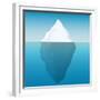 Iceberg Background-majson-Framed Premium Giclee Print