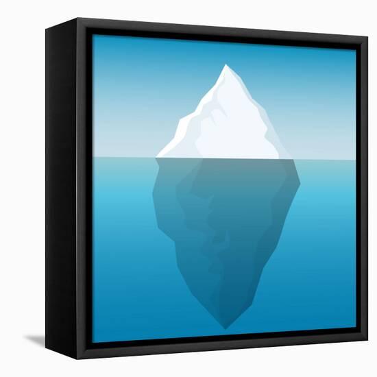 Iceberg Background-majson-Framed Stretched Canvas