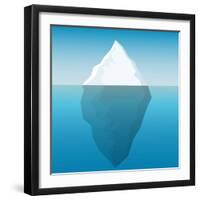 Iceberg Background-majson-Framed Art Print