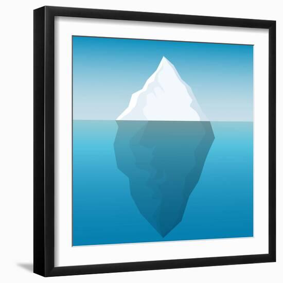 Iceberg Background-majson-Framed Art Print