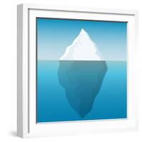 Iceberg Background-majson-Framed Art Print