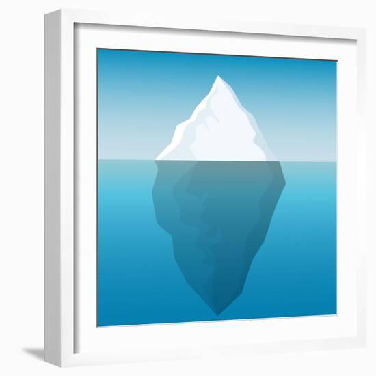 Iceberg Background-majson-Framed Art Print