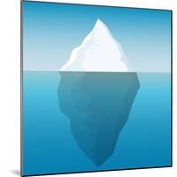 Iceberg Background-majson-Mounted Art Print