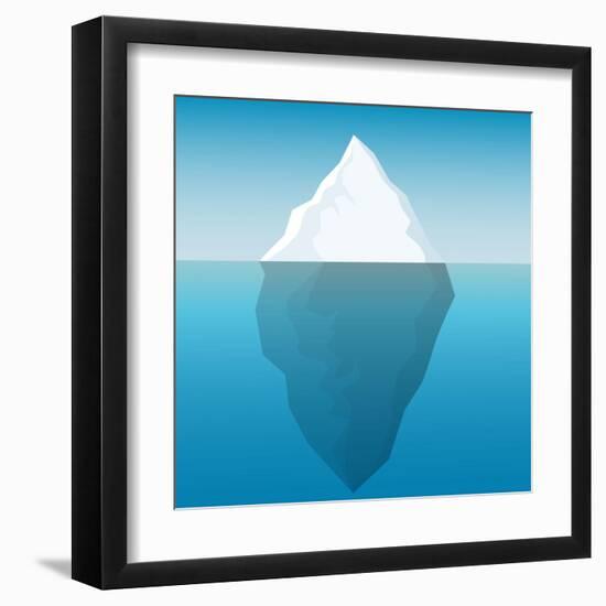 Iceberg Background-majson-Framed Art Print
