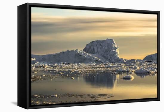 Iceberg, Disko Bay, Greenland-Françoise Gaujour-Framed Stretched Canvas