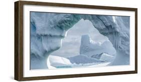 Iceberg floating in Southern Ocean, Antarctic Peninsula, Antarctica-Panoramic Images-Framed Photographic Print