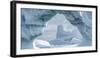 Iceberg floating in Southern Ocean, Antarctic Peninsula, Antarctica-Panoramic Images-Framed Photographic Print