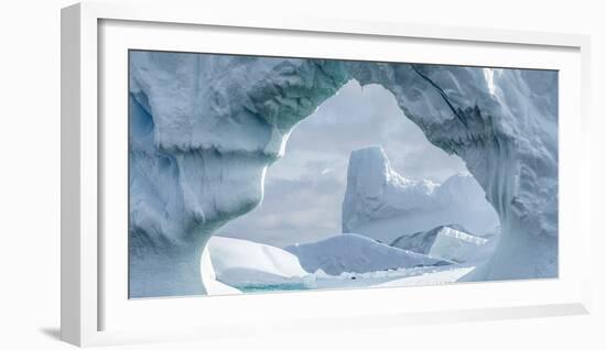 Iceberg floating in Southern Ocean, Antarctic Peninsula, Antarctica-Panoramic Images-Framed Photographic Print