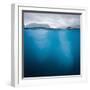 Iceberg Floating, Lilliehook Glacier, Lilliehookfjorden, Krossfjorde, Spitsbergen, Svalbard, Norway-Paul Souders-Framed Photographic Print