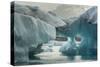 Iceberg formations, Jokusarlon, Iceland.-Cathy and Gordon Illg-Stretched Canvas