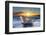 Iceberg from melting glacier on black sand beach near Jokulsarlon glacier lagoon-Ed Hasler-Framed Photographic Print