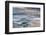 Iceberg from melting glacier on black sand beach near Jokulsarlon glacier lagoon-Ed Hasler-Framed Photographic Print