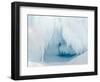 Iceberg frozen into the sea ice of the Uummannaq fjord system during winter. Greenland-Martin Zwick-Framed Photographic Print