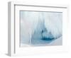 Iceberg frozen into the sea ice of the Uummannaq fjord system during winter. Greenland-Martin Zwick-Framed Photographic Print