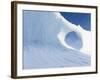 Iceberg frozen into the sea ice of the Uummannaq fjord system during winter. Greenland-Martin Zwick-Framed Photographic Print