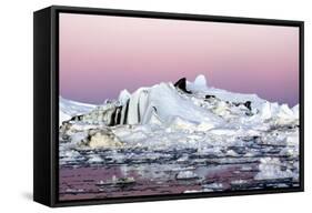 Iceberg in Greenland-Françoise Gaujour-Framed Stretched Canvas