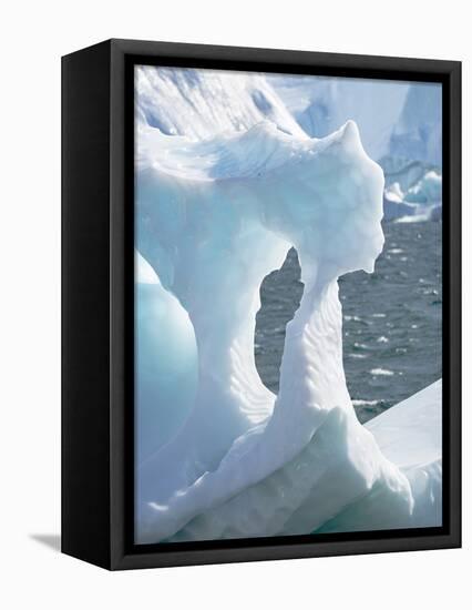 Iceberg in the Uummannaq Fjord System. America, North America, Greenland, Denmark-Martin Zwick-Framed Stretched Canvas