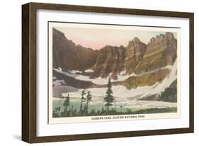 Iceberg Lake, Glacier National Park-null-Framed Art Print