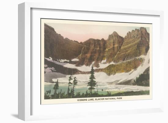 Iceberg Lake, Glacier National Park-null-Framed Art Print