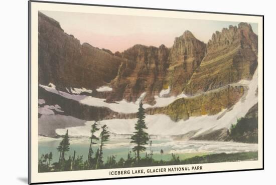 Iceberg Lake, Glacier National Park-null-Mounted Art Print