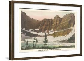 Iceberg Lake, Glacier National Park-null-Framed Art Print