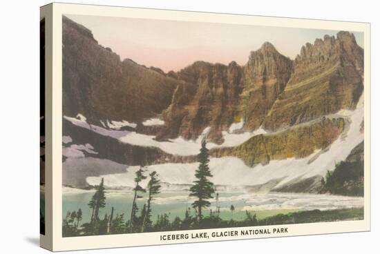 Iceberg Lake, Glacier National Park-null-Stretched Canvas