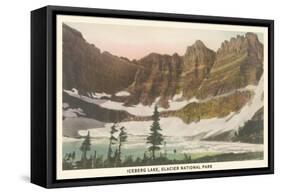 Iceberg Lake, Glacier National Park-null-Framed Stretched Canvas