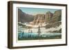Iceberg Lake, Glacier Park, Montana-null-Framed Art Print