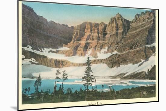 Iceberg Lake, Glacier Park, Montana-null-Mounted Art Print