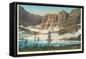 Iceberg Lake, Glacier Park, Montana-null-Framed Stretched Canvas