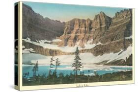 Iceberg Lake, Glacier Park, Montana-null-Stretched Canvas