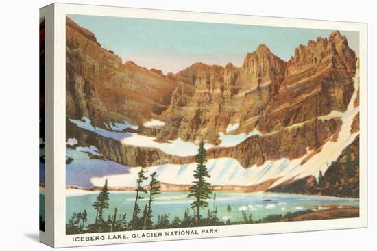 Iceberg Lake, Glacier Park, Montana-null-Stretched Canvas