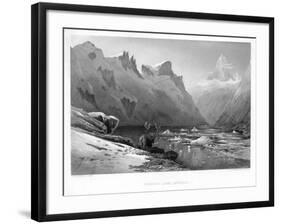 Iceberg Lake, Isterdal, Norway, Mid-Late 19th Century-Edward Paxman Brandard-Framed Giclee Print