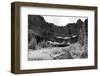 Iceberg Lake Landscape in Infrared-searagen-Framed Photographic Print