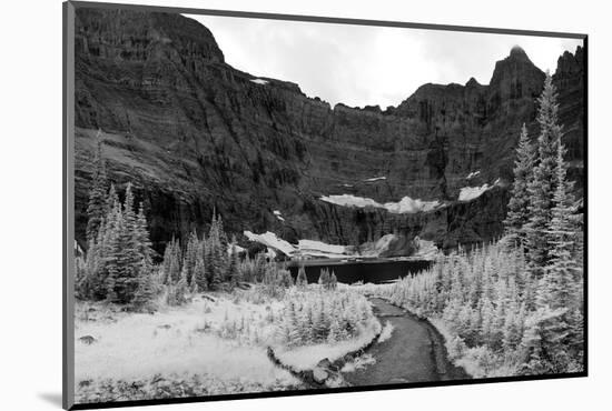 Iceberg Lake Landscape in Infrared-searagen-Mounted Photographic Print