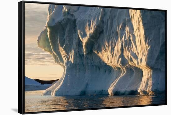 Iceberg Melting in Disko Bay in Greenland-Paul Souders-Framed Stretched Canvas