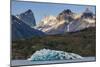 Iceberg on Lago Grey Lake in the Torres Del Paine National Park, Patagonia, Chile, South America-Michael Runkel-Mounted Photographic Print